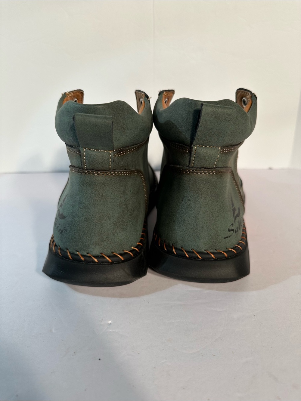 SALKIN USA Trail Hiking Camp Boots Euro Size 42 Green Barefoot NWOT Size 8.5-9 - Picture 5 of 10